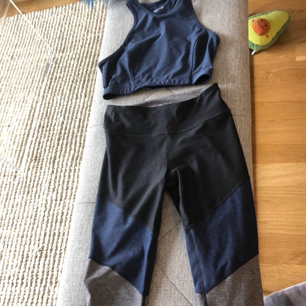 Outdoor voices sports bra and leggings set